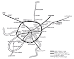 Карта метро москвы 1954 года.
